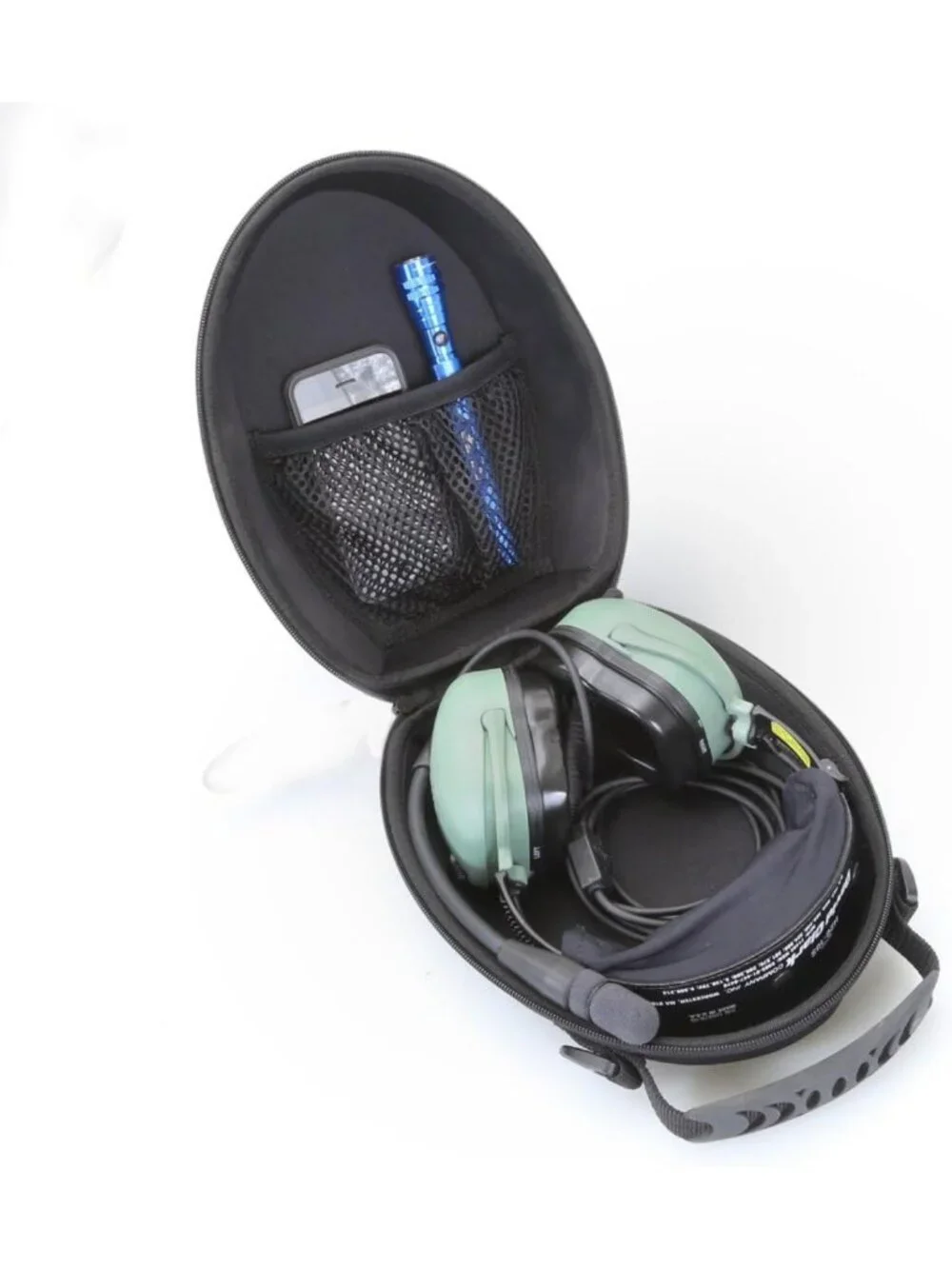 Aviation Headset Case - Molded Carrier for Pilot Headphones & Headsets
